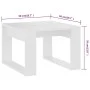 White plywood side table 50x50x35 cm by vidaXL, Side tables - Ref: Foro24-808621, Price: 34,96 €, Discount: %