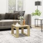 Mesa auxiliar de madera contrachapada roble Sonoma 50x50x35 cm de vidaXL, Mesas auxiliares - Ref: Foro24-808624, Precio: 34,1...