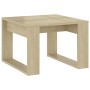 Mesa auxiliar de madera contrachapada roble Sonoma 50x50x35 cm de vidaXL, Mesas auxiliares - Ref: Foro24-808624, Precio: 34,1...