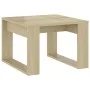 Mesa auxiliar de madera contrachapada roble Sonoma 50x50x35 cm de vidaXL, Mesas auxiliares - Ref: Foro24-808624, Precio: 33,8...