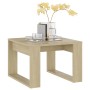 Mesa auxiliar de madera contrachapada roble Sonoma 50x50x35 cm de vidaXL, Mesas auxiliares - Ref: Foro24-808624, Precio: 34,1...
