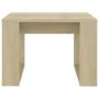 Mesa auxiliar de madera contrachapada roble Sonoma 50x50x35 cm de vidaXL, Mesas auxiliares - Ref: Foro24-808624, Precio: 33,8...