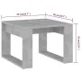 Concrete gray engineered wood coffee table 50x50x35 cm by vidaXL, Side tables - Ref: Foro24-808625, Price: 31,63 €, Discount: %