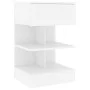 Weißer Nachttisch aus Spanplatte, 40 x 35 x 65 cm von vidaXL, Nachttische - Ref: Foro24-808648, Preis: 44,24 €, Rabatt: %