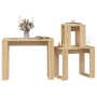 3-piece stackable tables in Sonoma oak-colored plywood by vidaXL, Side tables - Ref: Foro24-808606, Price: 57,72 €, Discount: %