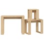 3-piece stackable tables in Sonoma oak-colored plywood by vidaXL, Side tables - Ref: Foro24-808606, Price: 57,72 €, Discount: %