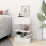 Nachttische 2 Stück aus weißem Sperrholz 40x35x65 cm von vidaXL, Nachttische - Ref: Foro24-808649, Preis: 72,95 €, Rabatt: %