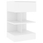 Nachttische 2 Stück aus weißem Sperrholz 40x35x65 cm von vidaXL, Nachttische - Ref: Foro24-808649, Preis: 72,95 €, Rabatt: %
