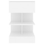 Nachttische 2 Stück aus weißem Sperrholz 40x35x65 cm von vidaXL, Nachttische - Ref: Foro24-808649, Preis: 72,95 €, Rabatt: %