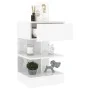 Mesitas de noche 2 unidades blanco brillo 40x35x65 cm de vidaXL, Mesitas de noche - Ref: Foro24-808661, Precio: 82,81 €, Desc...