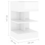 Nachttische 2 Einheiten glänzend weiß 40x35x65 cm von vidaXL, Nachttische - Ref: Foro24-808661, Preis: 83,96 €, Rabatt: %