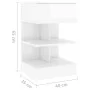Nightstands 2 units glossy white 40x35x65 cm by vidaXL, Nightstands - Ref: Foro24-808661, Price: 83,96 €, Discount: %