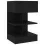 Mesita de noche madera contrachapada negro 40x35x65 cm de vidaXL, Mesitas de noche - Ref: Foro24-808650, Precio: 41,21 €, Des...