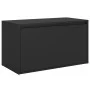 Schwarze Flurbank aus Holzwerkstoff, 80 x 40 x 45 cm von vidaXL, Bänke für Hallen und Lager - Ref: Foro24-808667, Preis: 55,7...