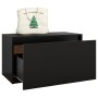 Schwarze Flurbank aus Holzwerkstoff, 80 x 40 x 45 cm von vidaXL, Bänke für Hallen und Lager - Ref: Foro24-808667, Preis: 60,0...