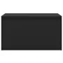 Black engineered wood hallway bench 80x40x45 cm by vidaXL, Benches for halls and storage - Ref: Foro24-808667, Price: 55,32 €...