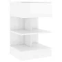 Nachttisch aus glänzend weißem Sperrholz, 40 x 35 x 65 cm von vidaXL, Nachttische - Ref: Foro24-808660, Preis: 51,12 €, Rabat...