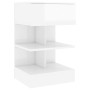 Nachttisch aus glänzend weißem Sperrholz, 40 x 35 x 65 cm von vidaXL, Nachttische - Ref: Foro24-808660, Preis: 51,84 €, Rabat...
