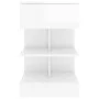 Nachttisch aus glänzend weißem Sperrholz, 40 x 35 x 65 cm von vidaXL, Nachttische - Ref: Foro24-808660, Preis: 51,12 €, Rabat...