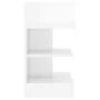 Mesita de noche madera contrachapada blanco brillo 40x35x65 cm de vidaXL, Mesitas de noche - Ref: Foro24-808660, Precio: 51,1...