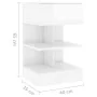 Nachttisch aus glänzend weißem Sperrholz, 40 x 35 x 65 cm von vidaXL, Nachttische - Ref: Foro24-808660, Preis: 51,12 €, Rabat...