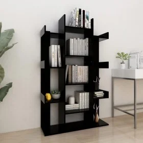 Bücherregal aus schwarzem Sperrholz 86x25,5x140 cm von vidaXL, Bücherregale und Regale - Ref: Foro24-808901, Preis: 74,83 €, ...