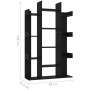 Bücherregal aus schwarzem Sperrholz 86x25,5x140 cm von vidaXL, Bücherregale und Regale - Ref: Foro24-808901, Preis: 76,86 €, ...