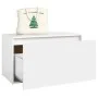 Weiße Flurbank aus Holzwerkstoff, 80 x 40 x 45 cm von vidaXL, Bänke für Hallen und Lager - Ref: Foro24-808666, Preis: 69,10 €...