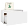 Weiße Flurbank aus Holzwerkstoff, 80 x 40 x 45 cm von vidaXL, Bänke für Hallen und Lager - Ref: Foro24-808666, Preis: 73,41 €...