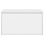 Weiße Flurbank aus Holzwerkstoff, 80 x 40 x 45 cm von vidaXL, Bänke für Hallen und Lager - Ref: Foro24-808666, Preis: 73,41 €...