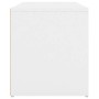 Weiße Flurbank aus Holzwerkstoff, 80 x 40 x 45 cm von vidaXL, Bänke für Hallen und Lager - Ref: Foro24-808666, Preis: 73,41 €...