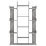 Bücherregal aus betongrauem Sperrholz, 86 x 25,5 x 140 cm von vidaXL, Bücherregale und Regale - Ref: Foro24-808904, Preis: 82...