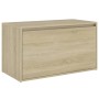 Flurbank aus Holzwerkstoff Sonoma-Eiche 80x40x45 cm von vidaXL, Bänke für Hallen und Lager - Ref: Foro24-808669, Preis: 52,62...