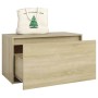 Flurbank aus Holzwerkstoff Sonoma-Eiche 80x40x45 cm von vidaXL, Bänke für Hallen und Lager - Ref: Foro24-808669, Preis: 52,62...