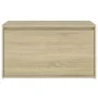 Hallway bench engineered wood Sonoma oak 80x40x45 cm by vidaXL, Benches for halls and storage - Ref: Foro24-808669, Price: 51...