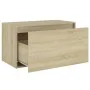 Flurbank aus Holzwerkstoff Sonoma-Eiche 80x40x45 cm von vidaXL, Bänke für Hallen und Lager - Ref: Foro24-808669, Preis: 52,44...