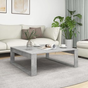 Concrete gray engineered wood coffee table 100x100x35 cm by vidaXL, Coffee table - Ref: Foro24-808634, Price: 64,01 €, Discou...