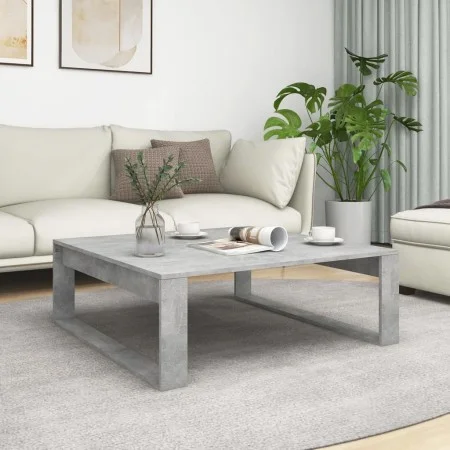 Concrete gray engineered wood coffee table 100x100x35 cm by vidaXL, Coffee table - Ref: Foro24-808634, Price: 63,00 €, Discou...
