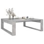 Mesa de centro madera de ingeniería gris hormigón 100x100x35 cm
