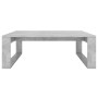 Mesa de centro madera de ingeniería gris hormigón 100x100x35 cm
