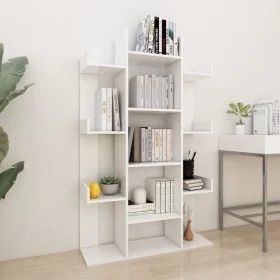 Bücherregal aus weißem Sperrholz, 86 x 25,5 x 140 cm von vidaXL, Bücherregale und Regale - Ref: Foro24-808900, Preis: 80,07 €...