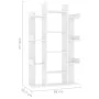 White plywood bookcase shelf 86x25.5x140 cm by vidaXL, Bookcases and shelves - Ref: Foro24-808900, Price: 80,07 €, Discount: %