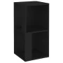 Black plywood corner furniture 33x33x67 cm by vidaXL, Lockers and storage cabinets - Ref: Foro24-809018, Price: 36,14 €, Disc...