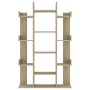 Estantería de madera de ingeniería roble Sonoma 86x25,5x140 cm de vidaXL, Librerías y estanterías - Ref: Foro24-808903, Preci...
