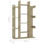 Engineered wood bookshelf in Sonoma oak, 86x25.5x140 cm by vidaXL, Bookcases and shelves - Ref: Foro24-808903, Price: 67,57 €...