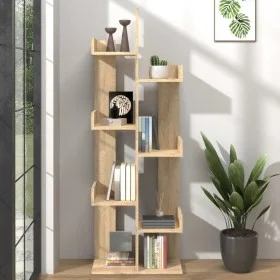 Sonoma oak engineered wood shelf 48x25.5x140 cm by vidaXL, Bookcases and shelves - Ref: Foro24-808912, Price: 54,21 €, Discou...