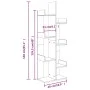 Regal aus Sonoma-Eichenholzwerkstoff, 48 x 25,5 x 140 cm von vidaXL, Bücherregale und Regale - Ref: Foro24-808912, Preis: 54,...