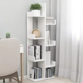 Weißes Holzwerkstoffregal 48x25,5x140 cm von vidaXL, Bücherregale und Regale - Ref: Foro24-808909, Preis: 50,03 €, Rabatt: %