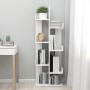 Weißes Holzwerkstoffregal 48x25,5x140 cm von vidaXL, Bücherregale und Regale - Ref: Foro24-808909, Preis: 51,39 €, Rabatt: %