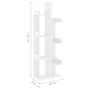 Weißes Holzwerkstoffregal 48x25,5x140 cm von vidaXL, Bücherregale und Regale - Ref: Foro24-808909, Preis: 50,03 €, Rabatt: %